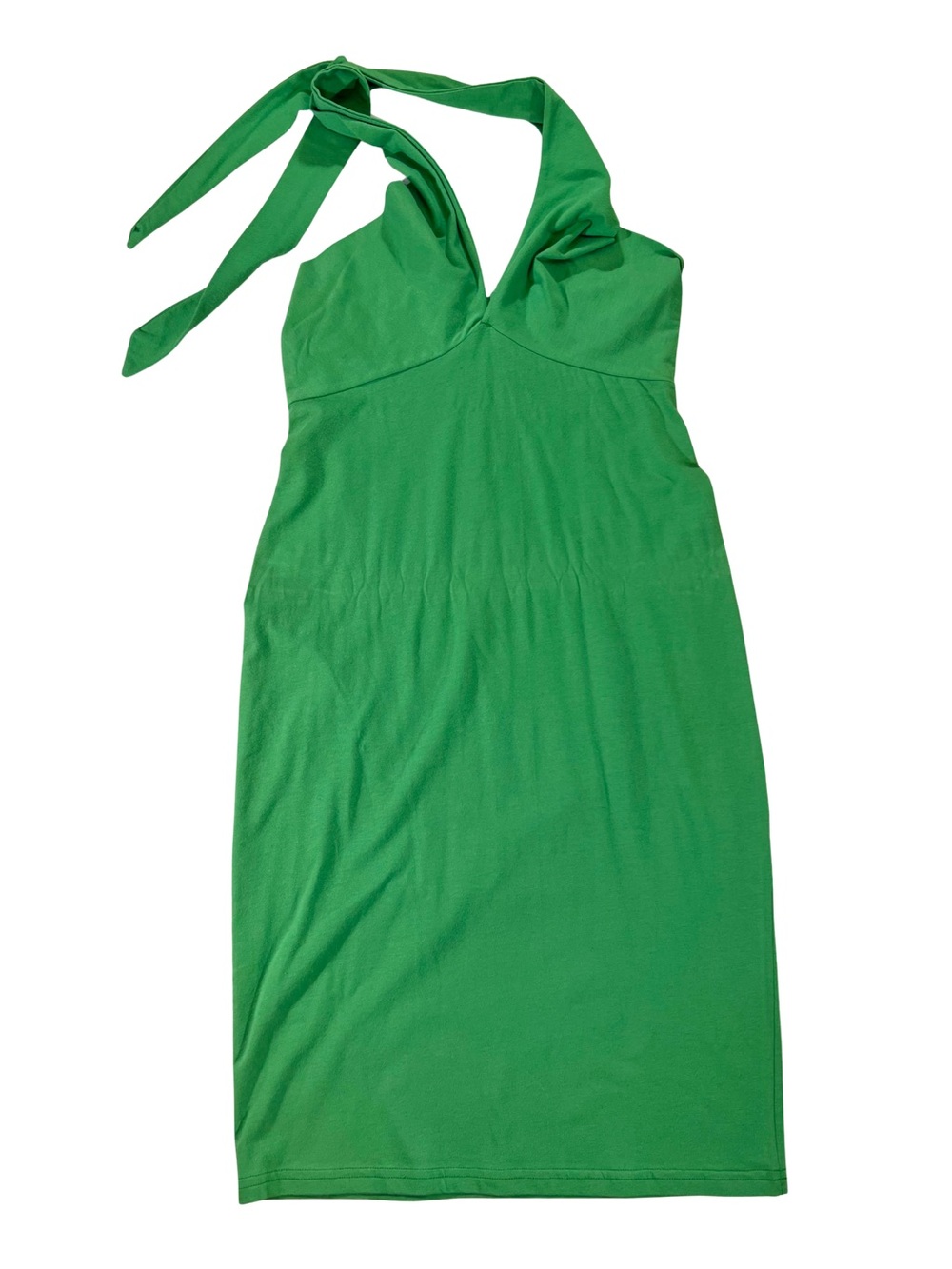 American Apparel Green Multi Way Halter Mini Dress